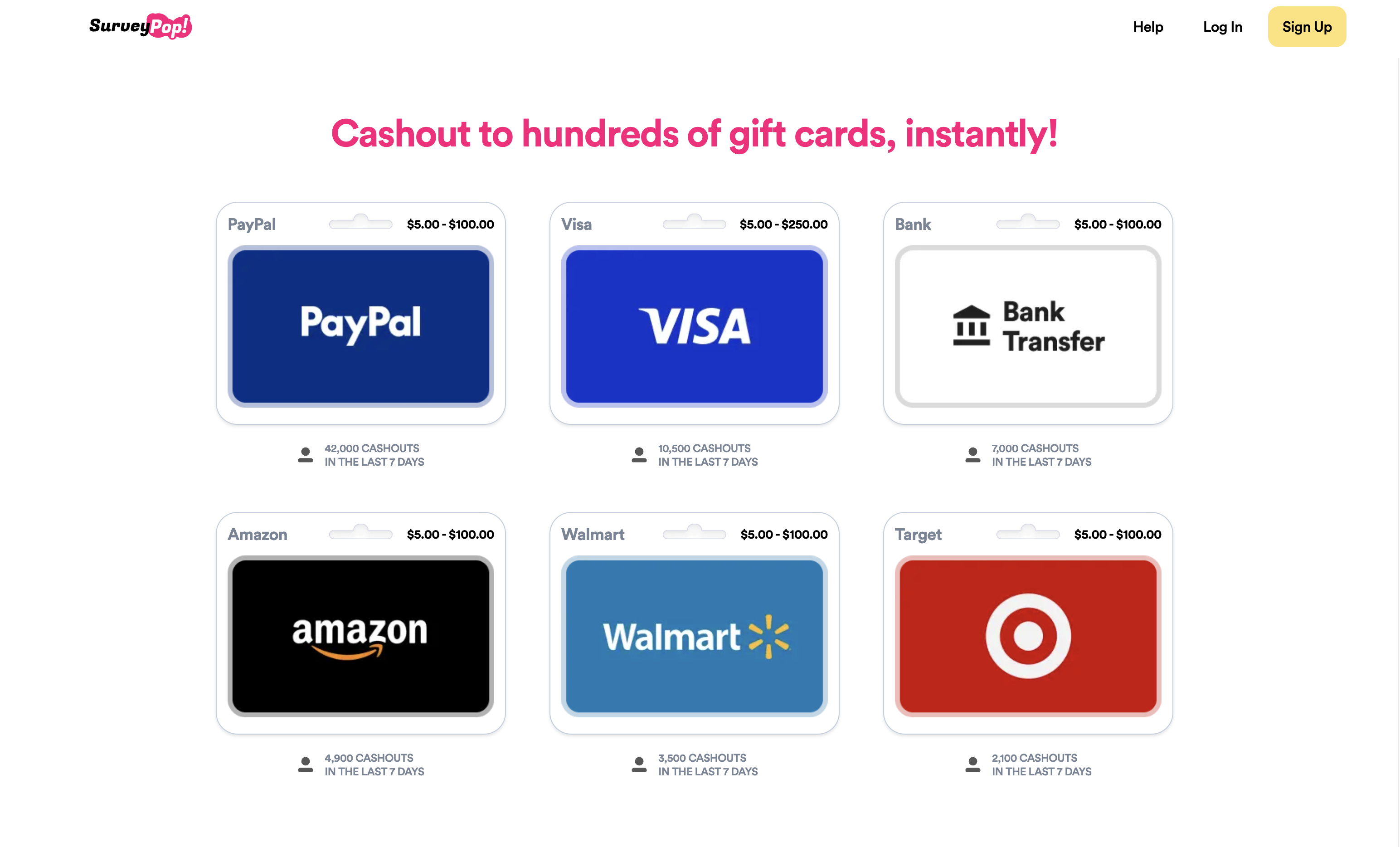 Survey Pop platform preview
