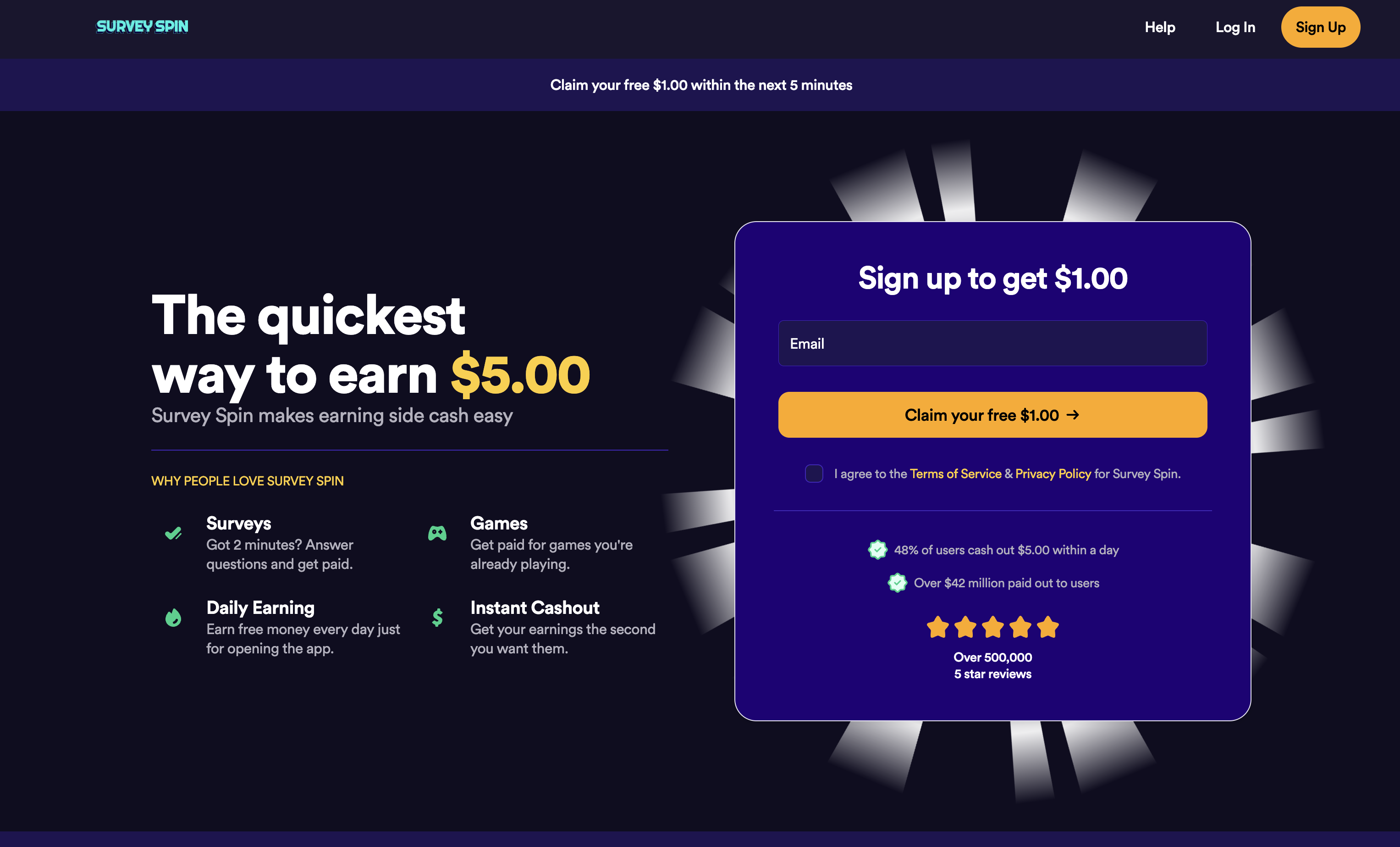 Survey Spin platform preview
